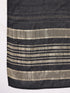 Black Cotton Blend Yoke Embroidered Straight Kurta Set